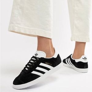 Adidas Gazelle Black Sneakers / 8 womens 6.5 mens sizing